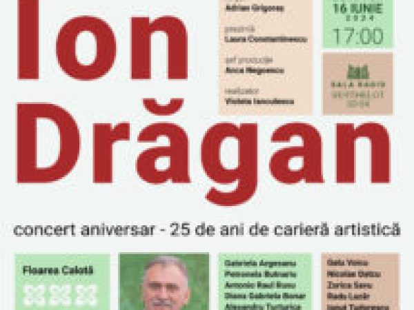 ION DRĂGAN – concert folcloric aniversar: 25 de ani de carieră artistică